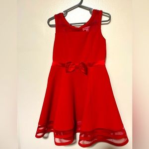 Just like new, hardly worn Red Calvin Klein Dress for girls. Size 5.